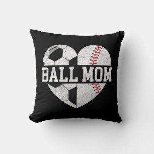 Ball Mama Herzspass Baseball Fußball Mama Kissen