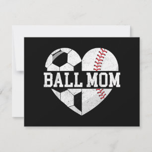 Ball Mama Shirt Herzlich Willkommen bei der Baseba Dankeskarte