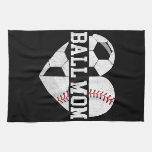 Ball Mama Shirt Herzlich Willkommen bei der Baseba Geschirrtuch