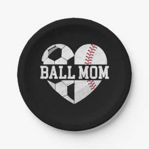 Ball Mama Shirt Herzlich Willkommen bei der Baseba Pappteller