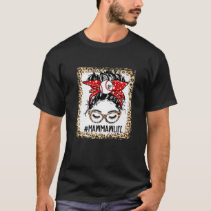 Ball Mawmaw Messy Bun Game Day Mütter Da T-Shirt