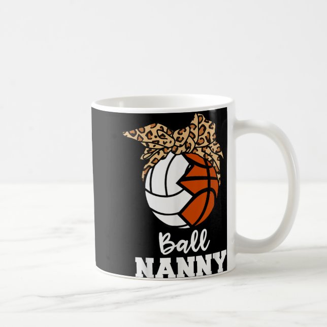 Ball Nanny Funny Volleyball Basketball Kindermädch Kaffeetasse (Rechts)