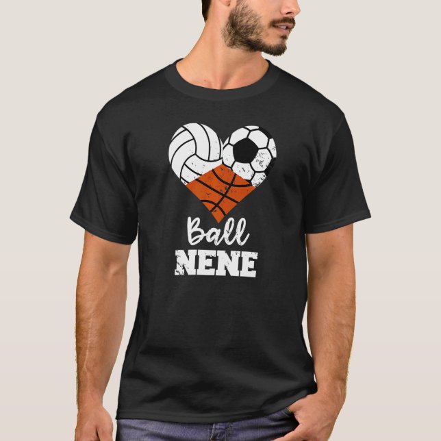 Ball Nene Heart Volleyball Soccer Basketball Nene T-Shirt (Vorderseite)