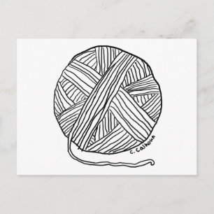 Ball o' Yarn Postkarte