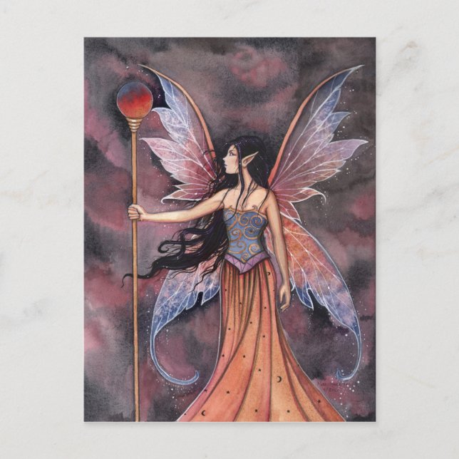 Ball of Fire Fairy Postcard von Molly Harrison Postkarte (Vorderseite)