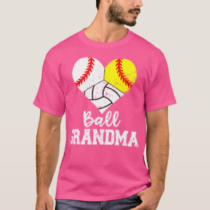 Ball Oma Funny Baseball Softball Volleyball T-Shirt