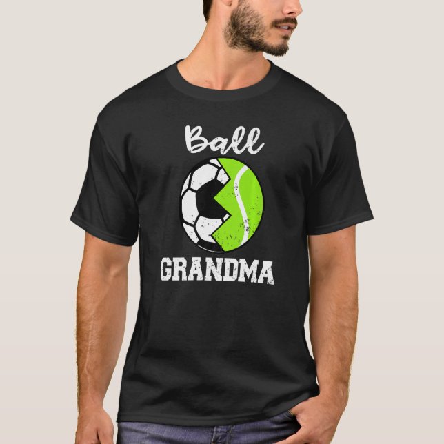 Ball Oma Soccer Tennis Player Oma T-Shirt (Vorderseite)
