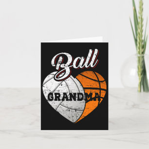 Ball Oma Volleyball Basketball Herz Karte
