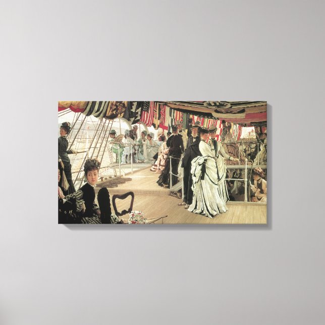 Ball on Shipboard von James Tissot, Viktorianisch  Leinwanddruck (Vorderseite)