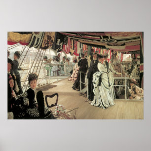 Ball on Shipboard von James Tissot, Viktorianisch  Poster
