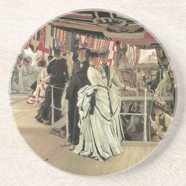 Ball on Shipboard von James Tissot, Viktorianisch  Untersetzer (Vorne)