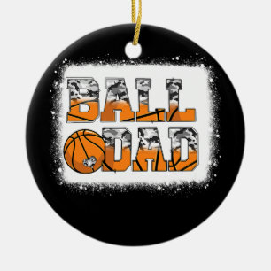 Ball Papa Basketball Papa Camo Spieltag Lustig Keramik Ornament