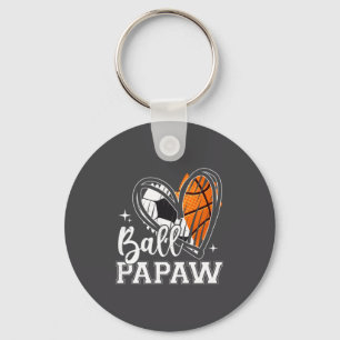Ball Papaya Fußball Basketball Herz Schlüsselanhänger