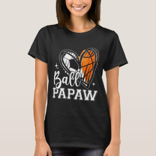 Ball Papaya Fußball Basketball Herz T-Shirt