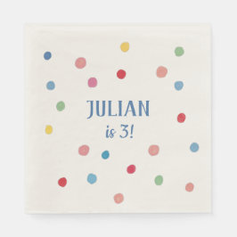 Ball Pit Polka Dots Kindergeburtstag Party Serviette