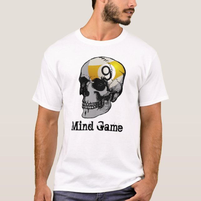 Ball-Psychospiel des Schädel-9 T-Shirt (Vorderseite)