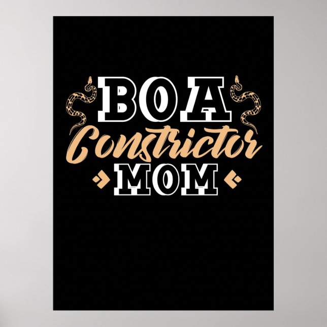 Ball Python Constrictor Mama Poster (Vorne)