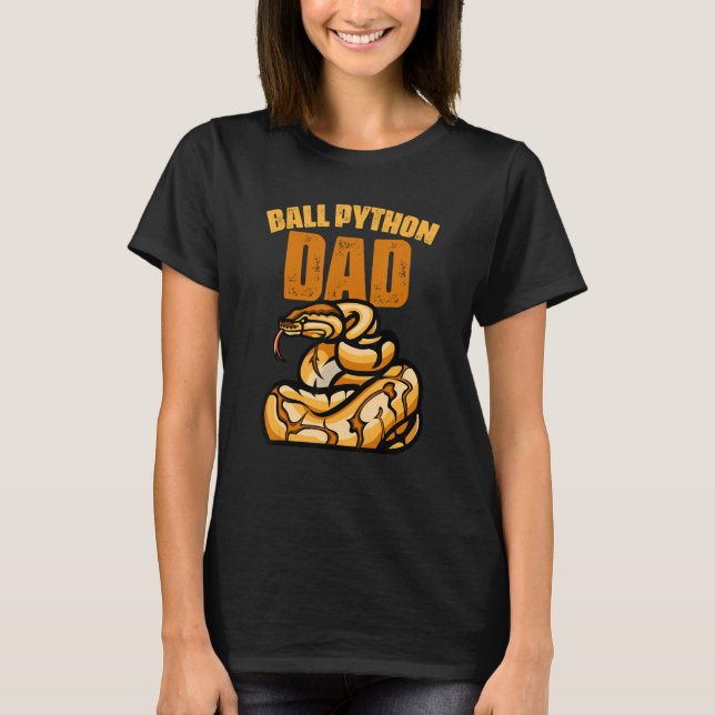 Ball Python Dad Reptile Snake Keeper Dad Father's  T-Shirt (Vorderseite)