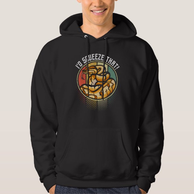 Ball Python Herpetologist Pun For A Banana Snake   Hoodie (Vorderseite)