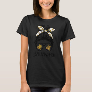 Ball Python Mama Messy Bun Snake Hausbesitzer T-Shirt
