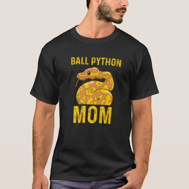 Ball Python Mama Schlange Hausbesitzer 1 T-Shirt (Vorderseite)