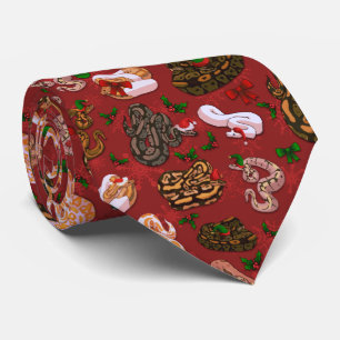 Ball Python Morph Holiday Red Krawatte