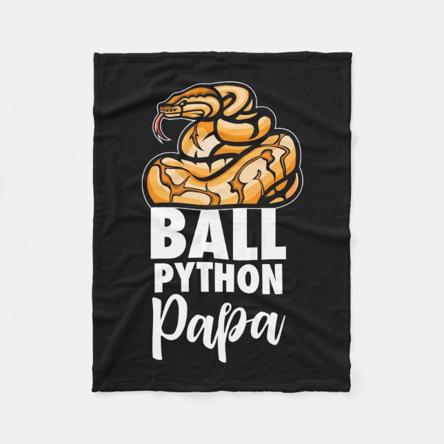 Ball Python Papa Fleecedecke (Vorderseite)