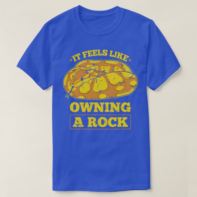 Ball Python Rock Snake Lover T-Shirt (Design vorne)
