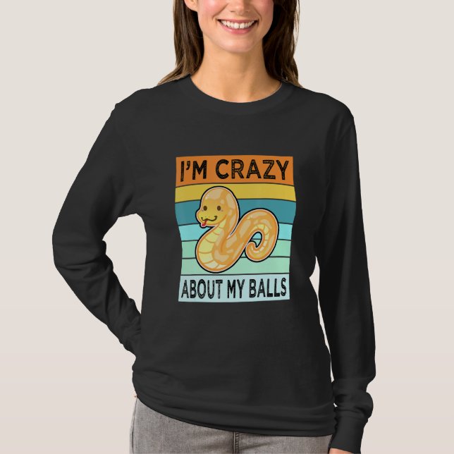 Ball Python Schlange Mama Vater Männer Frauen Kind T-Shirt (Vorderseite)