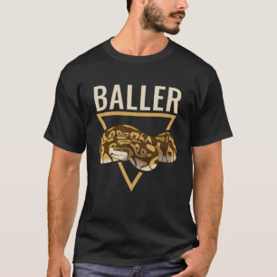 Ball Python Schlange Pun Baller Reptilien T-Shirt