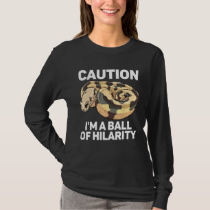 Ball Python Schlange Reptil Noodle Reptil Snek 6 T-Shirt