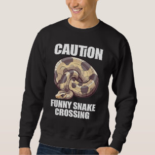 Ball Python Schlange Reptil Noodle Reptil Snek 7 Sweatshirt