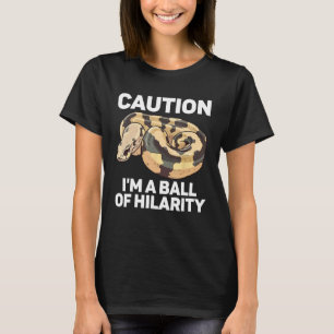 Ball Python Schlange Reptile Noodle Reptile Snek 6 T-Shirt