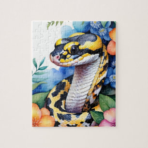 Ball Python-Schlangen-Familienhaustier-Porträt Puzzle