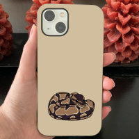 Ball Python Snake, Brown und Tan Illustriert