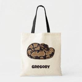 Ball Python Snake, Brown und Tan Personalisiert Tragetasche