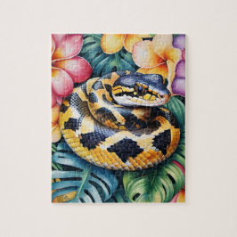 Ball Python Snake Family Pet Portrait Puzzle