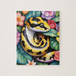 Ball Python Snake Family Pet Portrait Puzzle