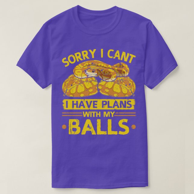 Ball Python Snake T-Shirt (Design vorne)