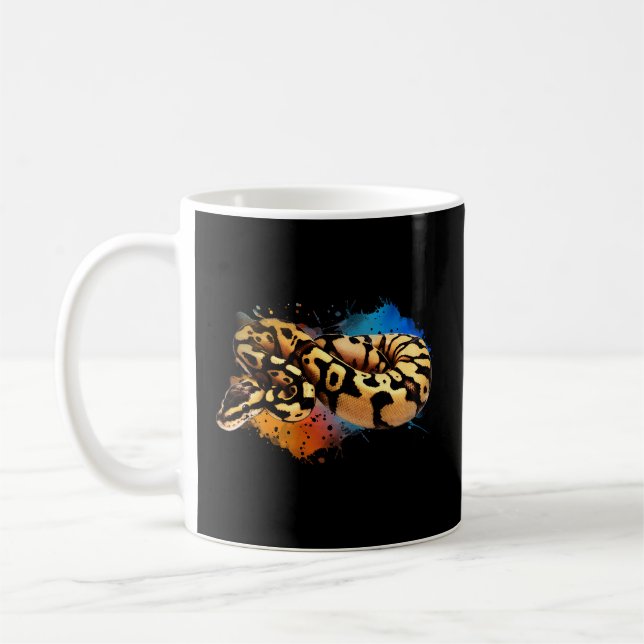 Ball Python Wasserfarbe Reptilienhalterin Paint Sp Kaffeetasse (Links)