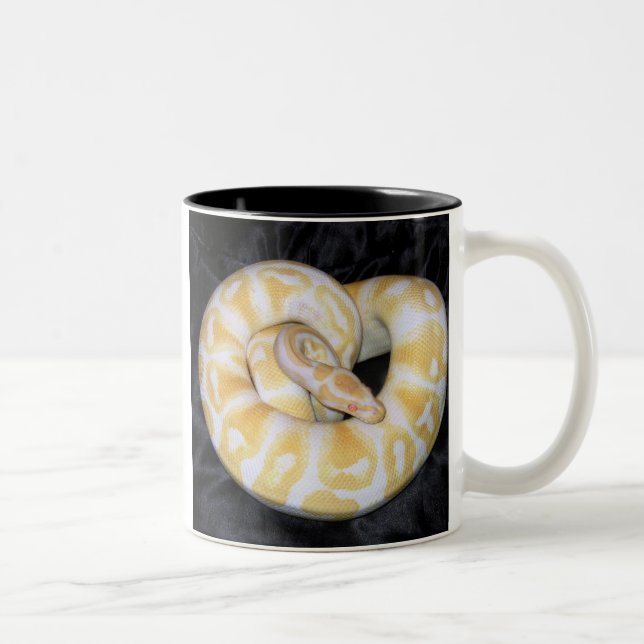Ball-Pythonschlange - besonders angefertigt Zweifarbige Tasse (Rechts)