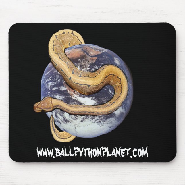 Ball-Pythonschlange-Planeten-Mausunterlage Mousepad (Vorne)