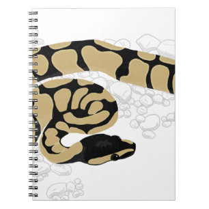 Ball-Pythonschlange-Schlange Notizblock