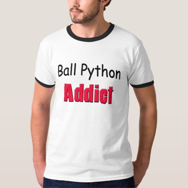 Ball-Pythonschlange-Süchtiger T-Shirt (Vorderseite)