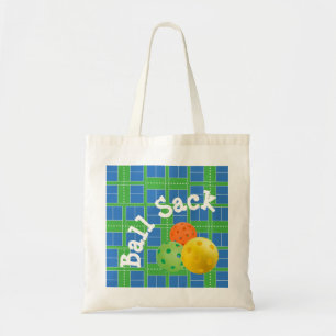 Ball Sack for Pickleballs - Blue and Green Tote Ba Tragetasche