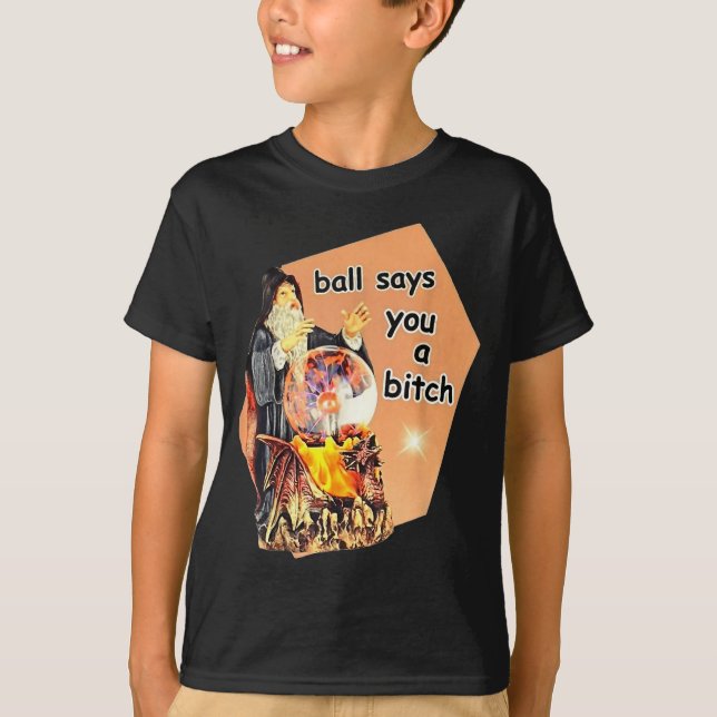 Ball Says You A Btch Meme  T-Shirt (Vorderseite)