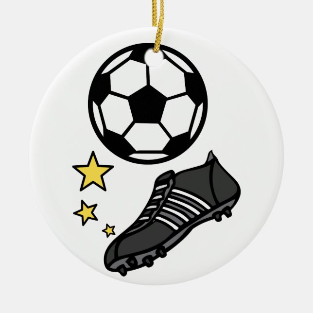 Ball & Shoes Keramik Ornament (Vorne)