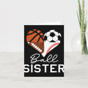 Ball Sister Basketball Fußball Baseball Soccer Karte