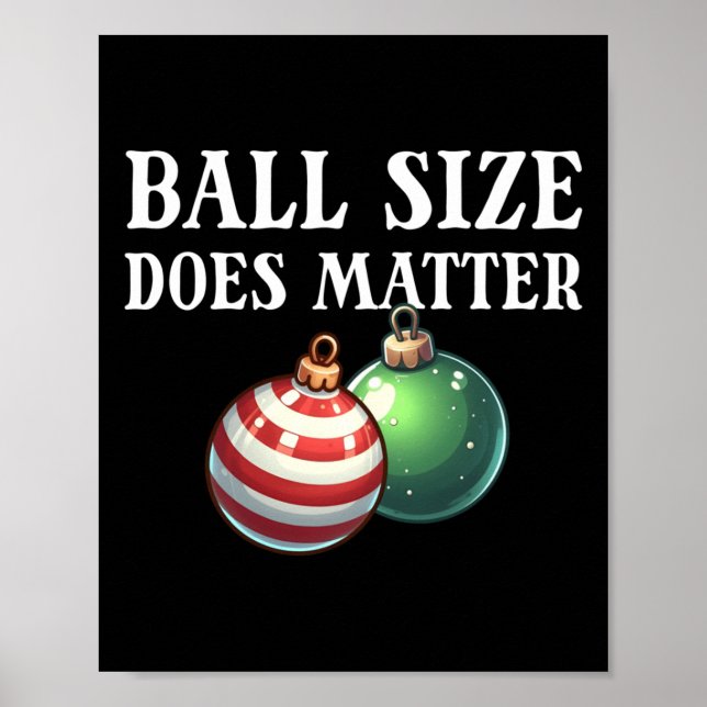 Ball Size ist das unerhörte Weihnachtsgebäck der F Poster (Vorne)