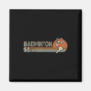 Ball Sport Shuttle Sport Retro Badminton Mama Frau Magnet